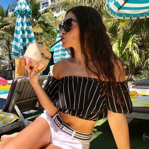 Off The Shoulder Crop Top